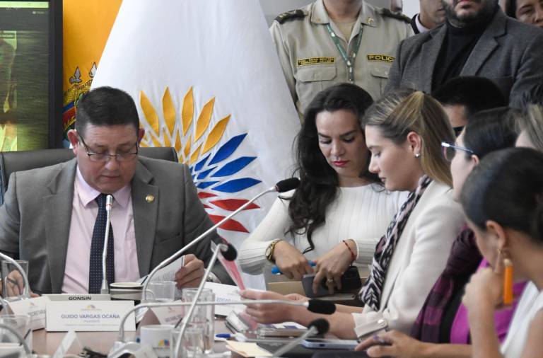 $!Fotografía en la que aparecen Fritschi y Guido Vargas, legislador que dirigió la sesión.