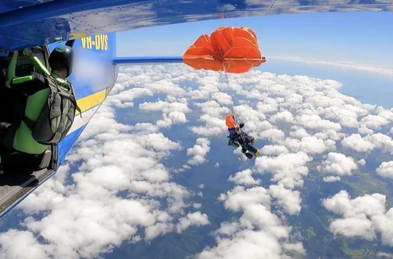 $!Paracaidista sufrió terrible accidente.