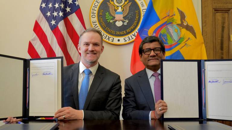 El acuerdo fue suscrito por el Ministro de Producción, Comercio Exterior e Inversiones, Luis Alberto Jaramillo, y el Embajador Jamieson Greer del USTR.