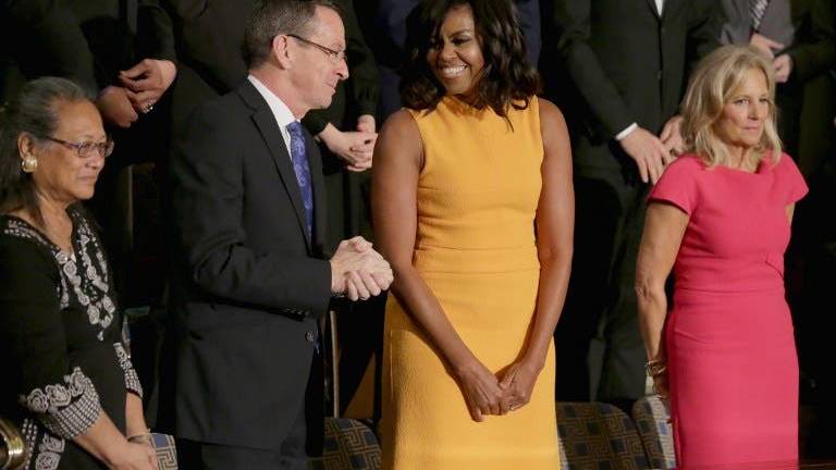 El vestido de Michelle Obama se agota en tiendas on-line