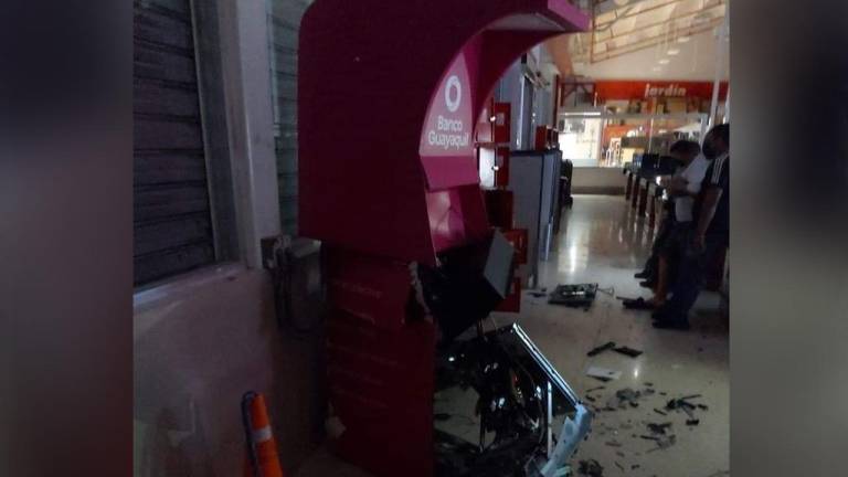 Delincuentes explotaron otro cajero automático en Yaguachi