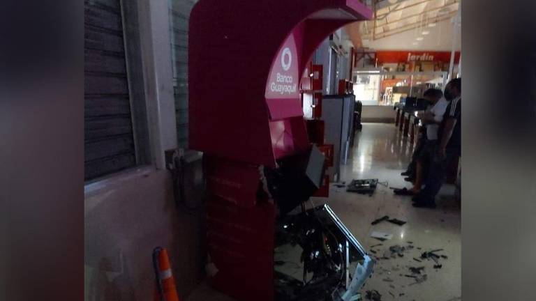 Delincuentes explotaron otro cajero automático en Yaguachi