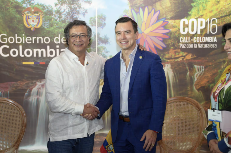 $!Daniel Noboa critica al Gobierno colombiano por falta de cooperación.