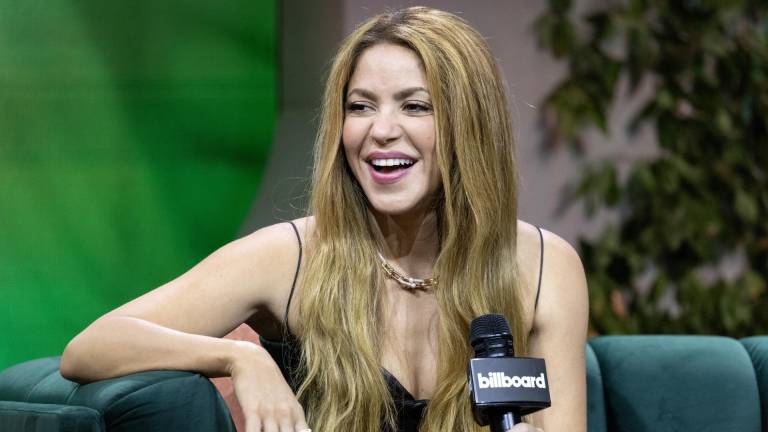 La cantante colombiana Shakira asiste al evento 'Hits Don't Lie: The Superstar Q&amp;A with Shakira' durante la conferencia de prensa de la Semana de Música Latina Billboard en el Foro Faena en Miami Beach, Florida.