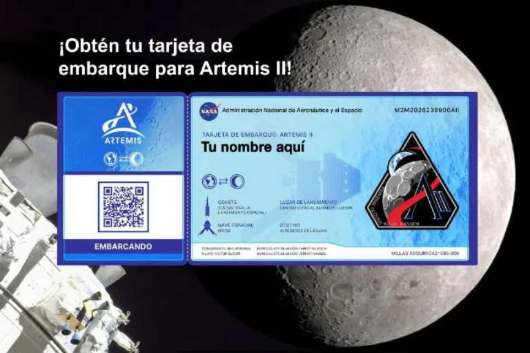 $!La NASA entregará un pase de abordar simbólico, como constancia de que tu nombre los acompañará en esta misión.