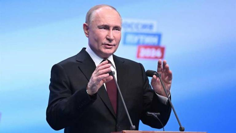 Vladimir Putin, de 71 años, ganó una nueva elección. Ucrania y las cancillerías occidentales denunciaron la ausencia de candidatos opositores.