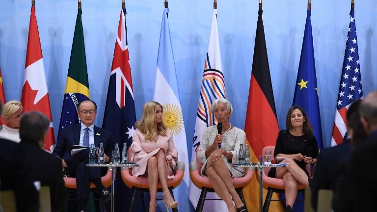 Ivanka Trump reemplaza a su padre en mesa de líderes del G20