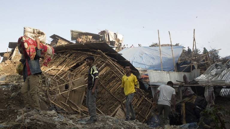 Etiopía: sube a 65 fallecidos por deslave en un basurero