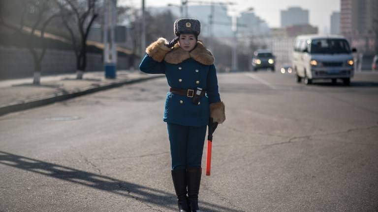 &quot;Las señoritas del tráfico&quot; de Pyongyang