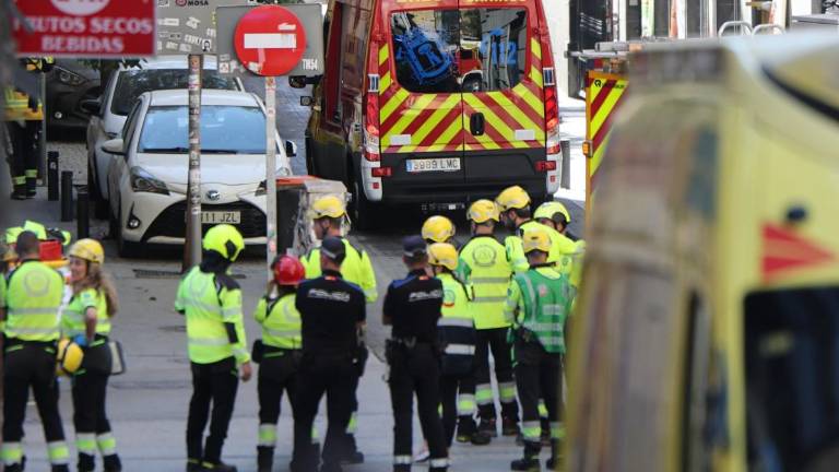 Un ecuatoriano entre los desaparecidos tras derrumbe de un edificio en pleno centro de Madrid