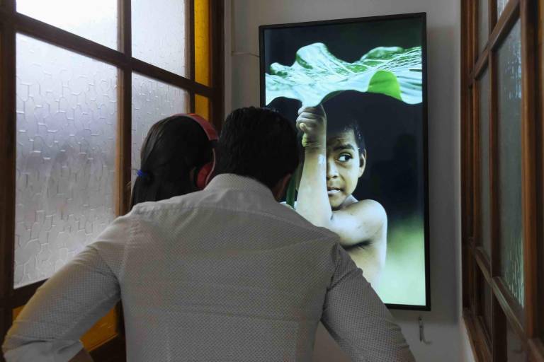 $!La muestra cuenta con una experiencia auditiva de los sonidos de la selva del Yasuní.