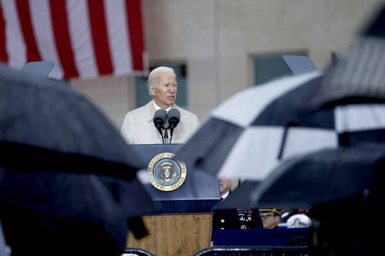 $!El presidente de Estados Unidos, Joe Biden, asistió a una ceremonia en el Pentágono, en Washington.