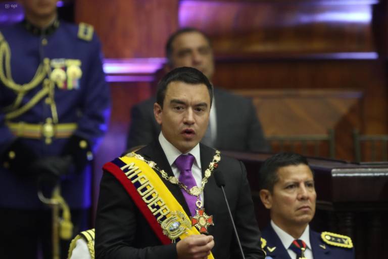 $!Noboa dijo que gran parte de su nuevo mandato estará enfocado en la lucha contra el crimen organizado.