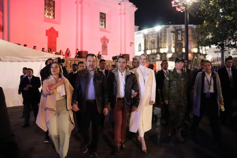 $!Daniel Noboa agradece a Quito por su apoyo para llegar a la Presidencia, durante festejo junto al alcalde Pabel Muñoz
