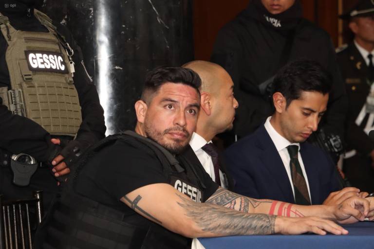 $!Daniel Salcedo compareciendo ante la Comisión de Fiscalización de la Asamblea.