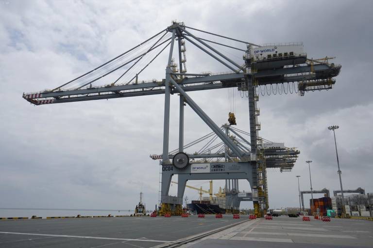 $!En 2024, el Puerto de Posorja se convirtió en el número 1 en la movilización de contenedores en Ecuador.