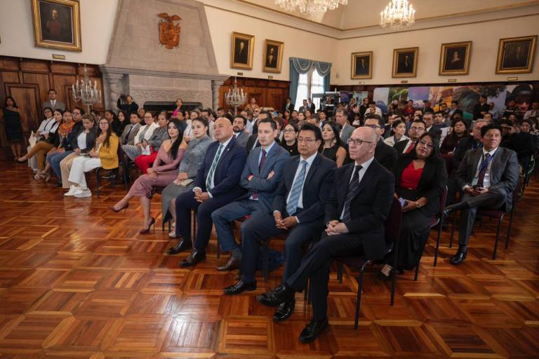 $!Autoridades presentes durante la ceremonia de reconocimiento de los parques.