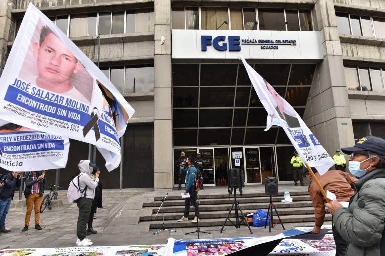 $!Marcha de la Asociación de Desaparecidos del Ecuador.