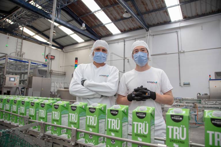 $!La línea de producción de TRÜ de El Ordeño utiliza envases cien por ciento reciclables.