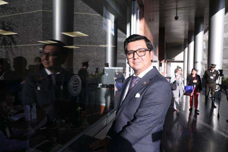 $!Andino acudió a la Asamblea Nacional, en Quito, para presentar el proyecto de Ley.