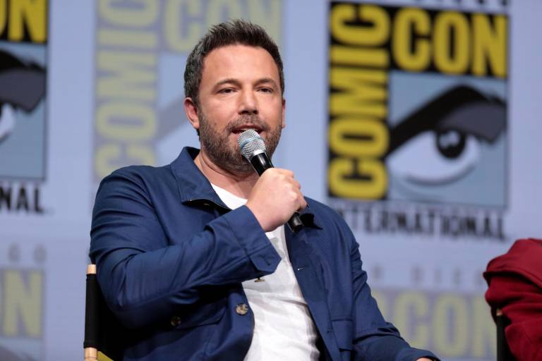 $!Ben Affleck hablando en la Comic Con Internacional de San Diego, California, en 2017.
