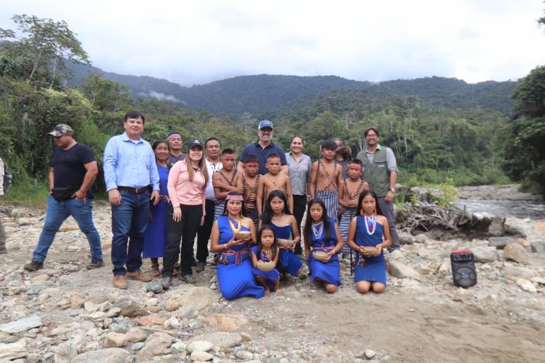 $!Gustavo Manrique viajó a Zamora Chinchipe para la declaratoria de área protegida.