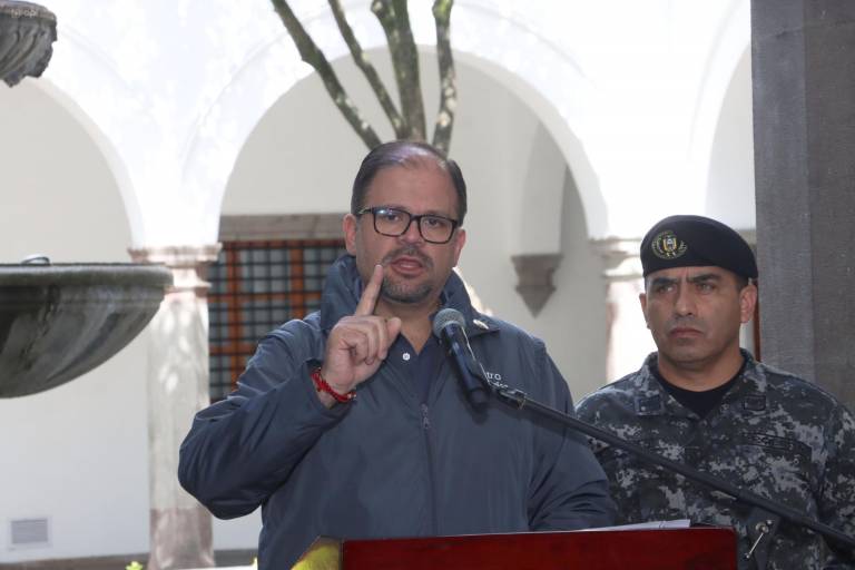 $!Fotografía de archivo del ministro del Interior, John Reimberg, en el Palacio de Carondelet.