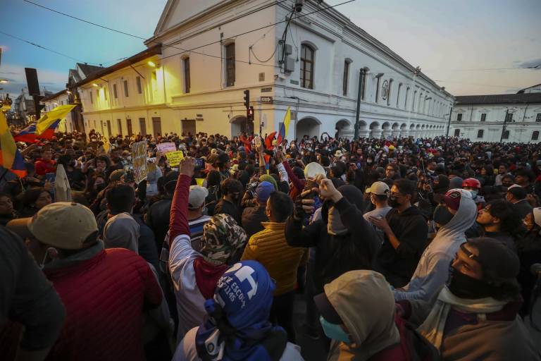 $!Colectivos sociales avivan e incrementan la protesta indígena en Ecuador