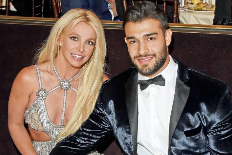 $!Britney Spears se casó con su novio Sam Asghari.