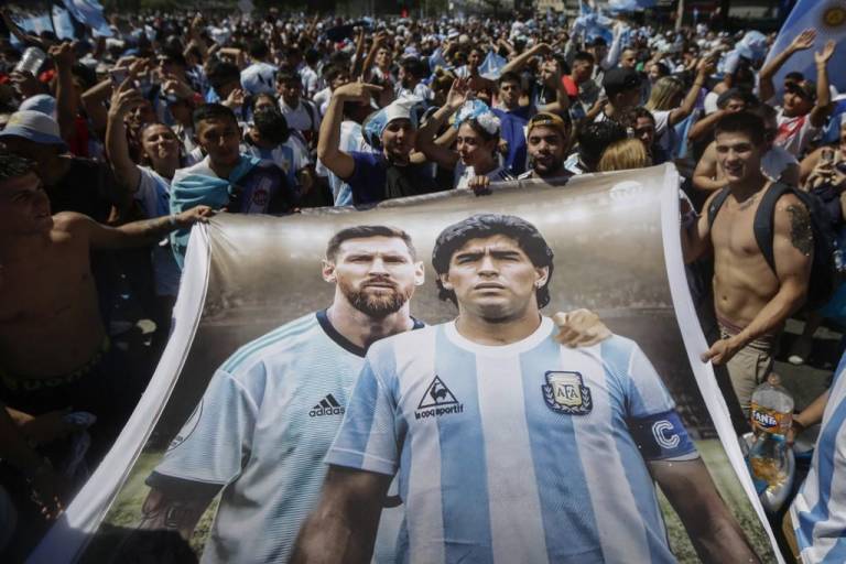 $!FOTOS: Argentina festeja en éxtasis el campeonato mundial de fútbol Catar 2022