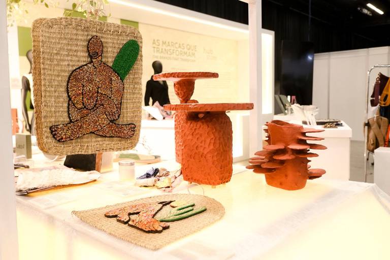 $!Productos elaborados desde biomateriales constan en la exposición del salón de diseño Inspiramais, de Sao Paulo.