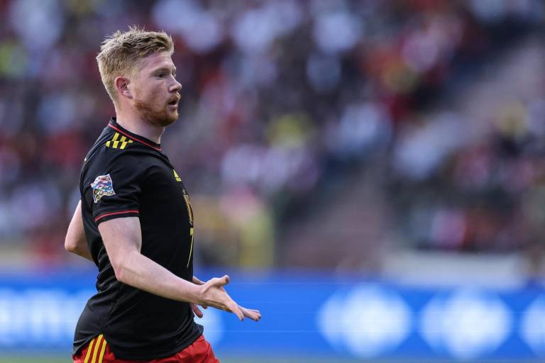 $!Kevin De Bruyne disputando un partido con la selección belga.
