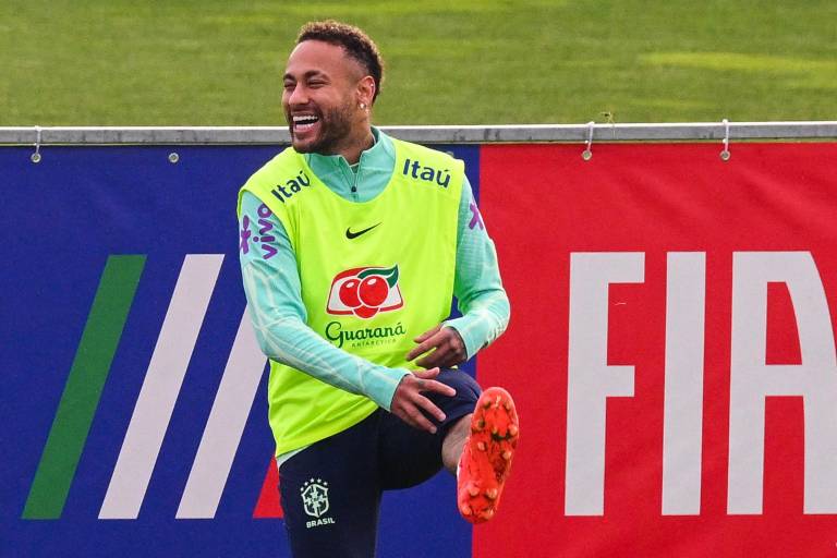 $!Neymar entrenando con la selección de Brasil.