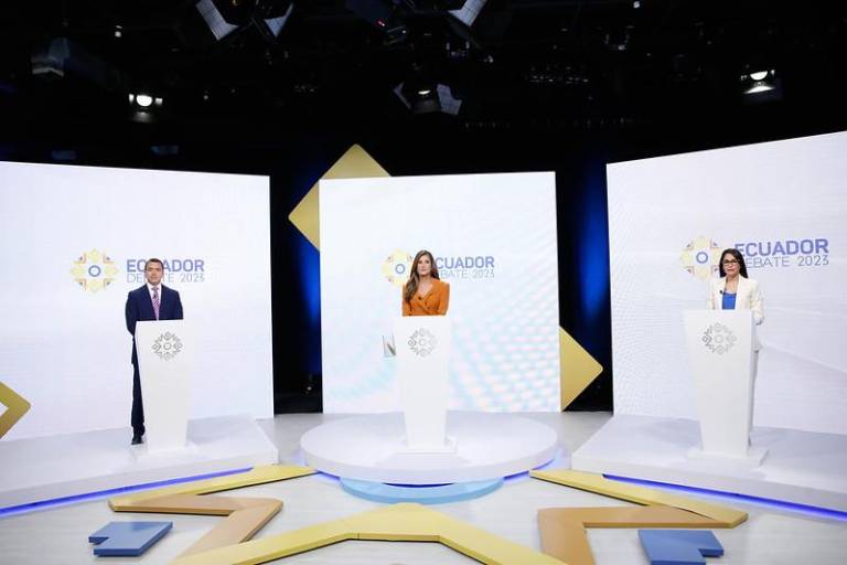 $!Debate presidencial 2023, con Ruth del Salto como moderadora.