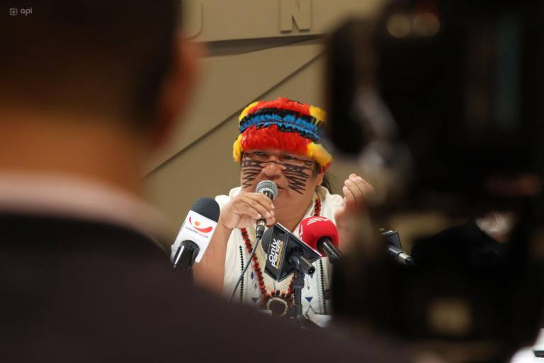 $!Fotografía del presidente de la CONAIE, Marlon Vargas.