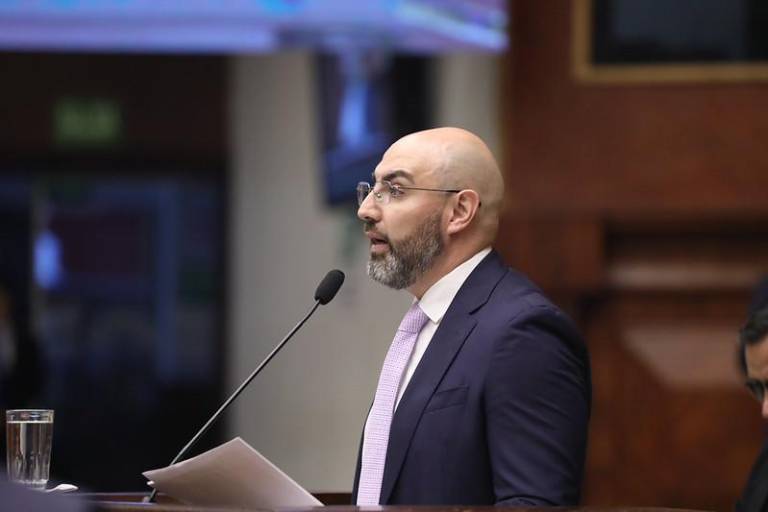 $!Mario Godoy rindió cuentas ante la Asamblea.