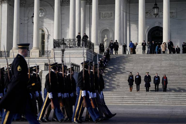 $!Se realiza un ensayo general en el Capitolio de Estados Unidos antes de la toma de posesión del presidente electo de Estados Unidos, Donald Trump, en Washington, DC, el 12 de enero de 2025.