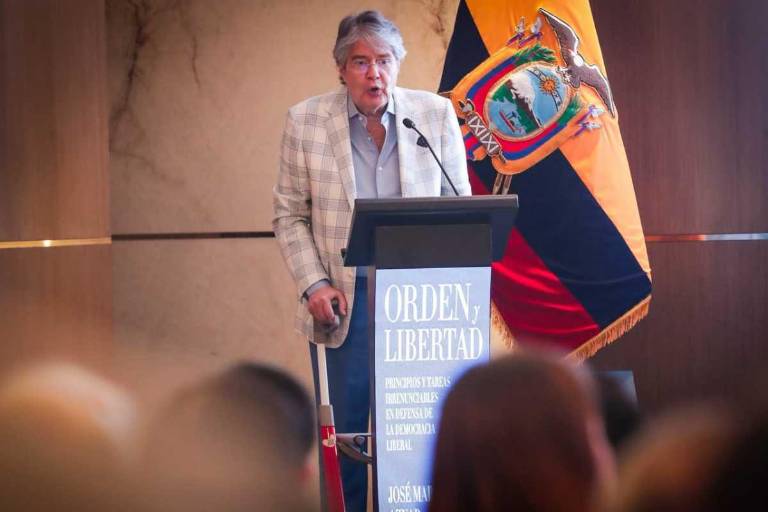 $!El expresidente Guillermo Lasso afirmó que seguirá defendiendo la libertad, la institucionalidad y las reglas de una sociedad abierta.