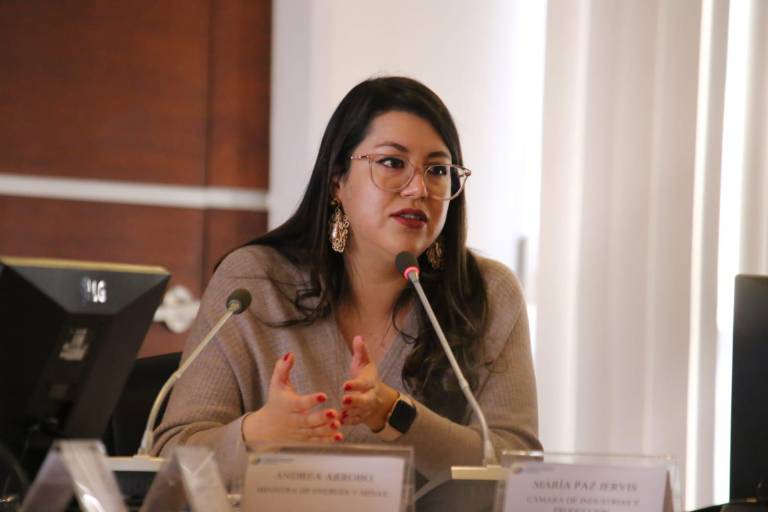 $!Tras emitir el anuncio, la ministra Andrea Arrobo exhortó a la ciudadanía a utilizar de forma responsable la electricidad para superar la crisis energética.