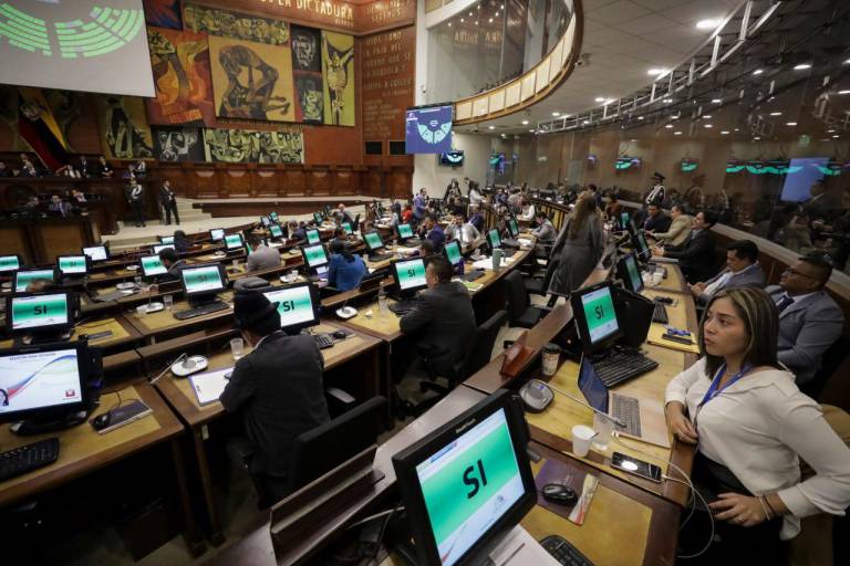 $!Fotografía del Pleno de la Asamblea durante la aprobación de la Ley.