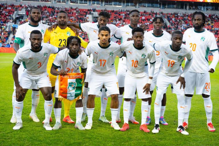 $!Jugadores de la Selección de Costa de Marfil antes del partido.