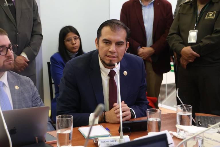 $!Ministro del Trabajo, Harold Burbano, acudió a la comisión de Fiscalización de la Asamblea.