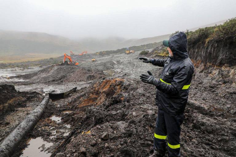 $!Pabel Muñoz en el área de La Mica supervisando los trabajos.