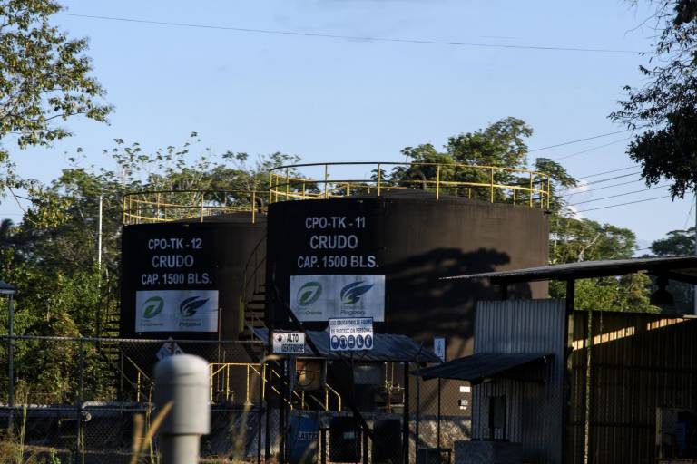 $!Infraestructura petrolera en la Amazonía ecuatoriana.