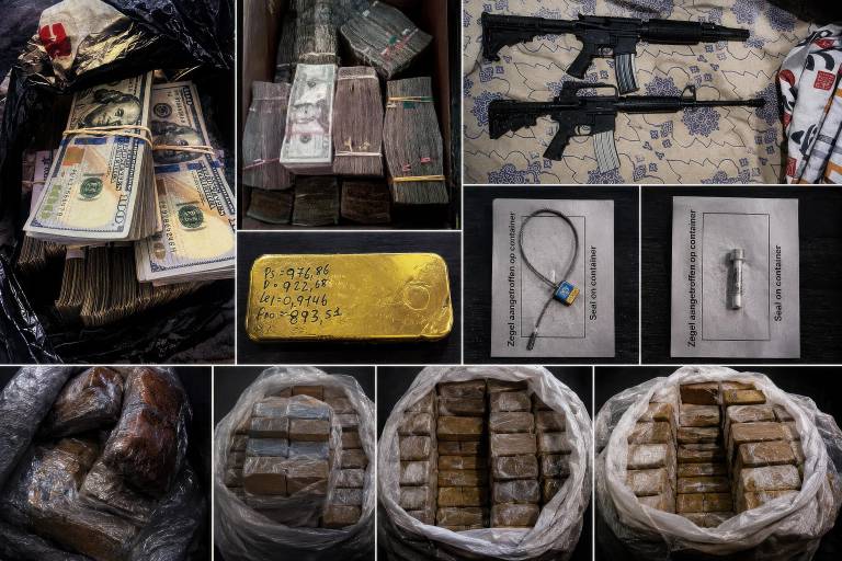 $!Algunas de las evidencias incautadas en varios allanamientos relacionados.