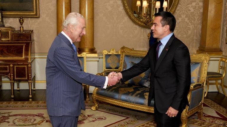 El rey Carlos III recibe a Daniel Noboa en el Palacio de Buckingham: así avanza la gira internacional