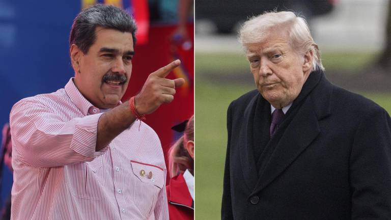 Combo de fotografías que muestra al presidente de Venezuela, Nicolás Maduro (i), y al presidente de Estados Unidos, Donald Trump.