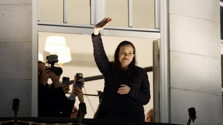 María Corina Machado hace su primera aparición pública después de 11 meses en Oslo