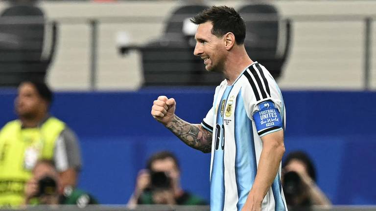 Lionel Messi celebrando el gol histórico frente a Austria en el Mundial 2026.