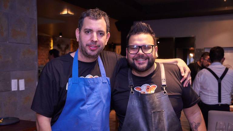 Mariano Ramón, Chef del restaurante Gran Dabbang de Argentina y Luis Maldonado, Chef de Restaurante Tributo de Ecuador.